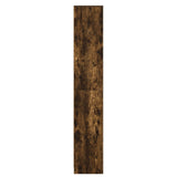 Bathroom Cabinet Smoked Oak 30 x 33 x 190 cm Engineered Wood 890756