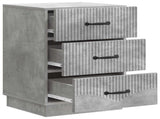 Bedside Cabinet Concrete Grey 43 x 41 x 63.5 cm Engineered Wood 895248