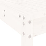 5 Piece Garden Bar Set White Solid Wood Pine 3157806