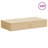 Storage Box 24 pcs Cream 100 x 50 x 18 cm Non-woven fabric 42024622