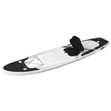Inflatable Stand Up Paddle Board Set Black 300x76x10 cm 93384