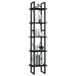 5-Tier Book Cabinet Brown 40x30x175 cm Pinewood 3081977