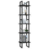5-Tier Book Cabinet Brown 40x30x175 cm Pinewood 3081977