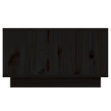 Coffee Table Black 55x56x32 cm Solid Wood Pine 813409