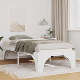 Bed Frame White 80 x 200 cm Solid Pine Wood 873008