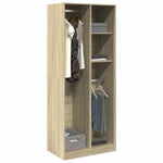 Wardrobe Sonoma Oak 80x50x200 cm Engineered Wood 3307758