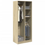 Wardrobe Sonoma Oak 80x50x200 cm Engineered Wood 3307758