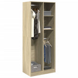 Wardrobe Sonoma Oak 80x50x200 cm Engineered Wood 3307758