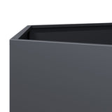 Garden Planter Anthracite Hexagon 69x60x45 cm Steel 851124