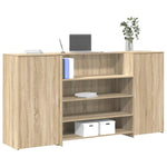 Reception Desk Sonoma Oak 200x50x103.5 cm Engineered Wood 3324180