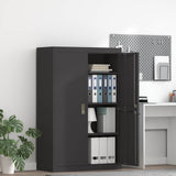 Storage Cabinet Black 90 x 40 x 140 cm Steel 3406160