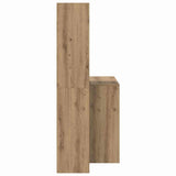Desk with Shelf Artisan Oak 138.5 x 55 x 143 cm Engineered Wood 3337256