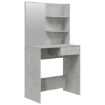 Dressing Table with Mirror Concrete Grey 74.5x40x141 cm 802808