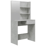 Dressing Table with Mirror Concrete Grey 74.5x40x141 cm 802808