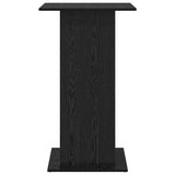 Bar Table with Shelf Black Oak 60 x 60 x 100 cm Engineered Wood 869244