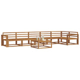 Outdoor Sofa Set 7 pcs Natural Solid Acacia Wood 3367687