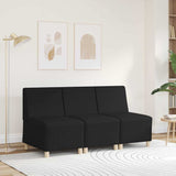 Modular Sofa Unit Armless Black 55 x 74 x 82 cm Faux Leather 4108494