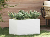 Garden Planter White 50 x 32 x 40 cm Cold-rolled Steel 876351
