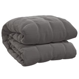 Weighted Blanket Grey 220x260 cm 15 kg Fabric 350785