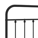 Metal Replace Headboard Black 180 cm 352614