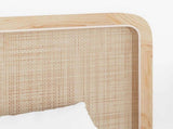 Headboard with Headboard Natural 120 x 55 x 3 cm Rattan 42011563