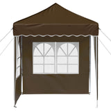 Pop-up Party Tent 195 x 195 x 245 cm Taupe Oxford Fabric 42019729