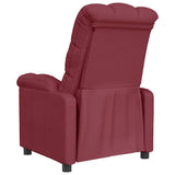 Recliner Chair Wine Red Fabric 289799