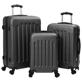 Suitcase with Lock 3 pcs Dark Grey 50 x 31 x 78 cm ABS Plastic 42006233