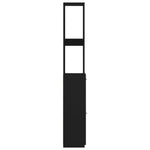 Bathroom Cabinet Black 25x26.5x170 cm Engineered Wood 808432