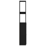 Bathroom Cabinet Black 25x26.5x170 cm Engineered Wood 808432