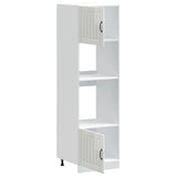 Oven Cabinets 2 pcs Lucca Gloss White Engineered Wood 3315043