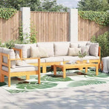 Outdoor Rug Leaf ARAKIL Green and White 400 x 300 cm 42003534