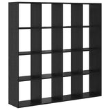 Book Cabinet Black Oak 137.5 x 29 x 137.5 cm Engineered Wood 3388357