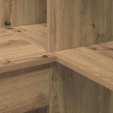 Corner Desk with Shelf Artisan Oak 101.5 x 149.5 x 149.5 cm 3337248