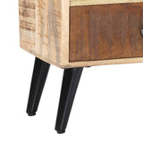 ZNTS Bedside Cabinet 40x30x60 cm Solid Mango Wood 282875