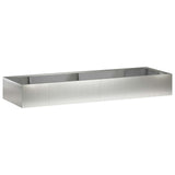 Retaining Wall 8 pcs 300 x 100 x 50 cm Stainless Steel Silver 3449258