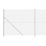 Chain Link Fence with Flange Silver 1.6x25 m 154044