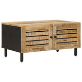 Coffee Table Natural 80 x 50 x 40 cm Solid Mango Wood 4018849