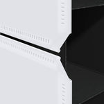 Modular Cabinet 9 Compartments 109x36.5x143 cm Black and White 240497