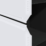 Modular Cabinet 9 Compartments 109x36.5x143 cm Black and White 240497