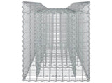 Gabion Raised Bed 2 pcs Silver 3422221