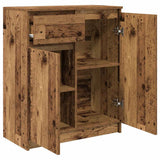 Sideboard with Drawer Old Wood 71x35x84 cm Engineered Wood 861596