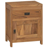 Bedside Cabinet Teak Solid Teak Medium Bedside Cabinet 244484