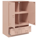 Highboard Pink 67x39x95 cm Steel 841806