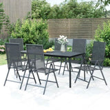 Garden Dining Set Anthracite Steel 7-piece set 3187981