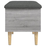 Storage Bench Grey Sonoma 62x42x46 cm Engineered Wood 835073