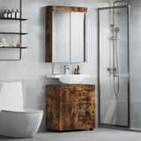 Bathroom Furniture Set TULUM 2 pcs Smoked Oak 60 x 34 x 63 cm 3398019
