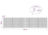 Gabion with 5 mm Wire and 10x10 cm Mesh 500x10x150 cm 3464956