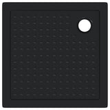Shower Base Tray with Dots 80 x 80 x 4 cm ABS Black 42033515