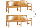 Handcarved Rose Bench 150.5 x 60 x 95 cm Solid Teak Wood 42030017